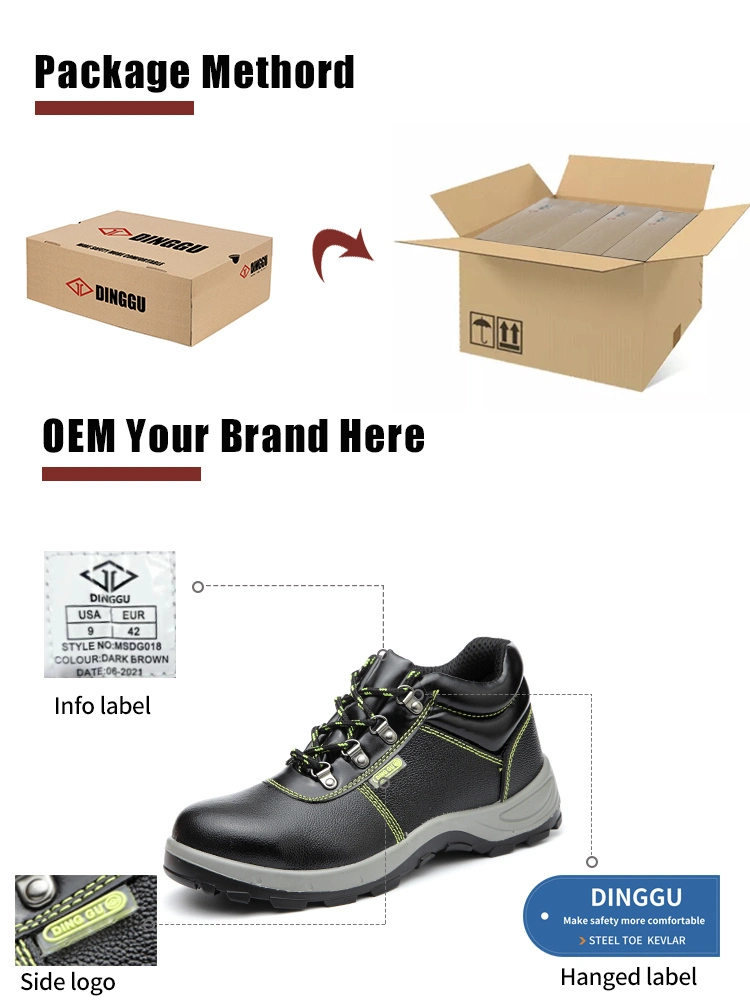 Dinggu New Design Comfortable Breathable Fly Knit Upper Anti Smash Steel Toe Safety Shoes