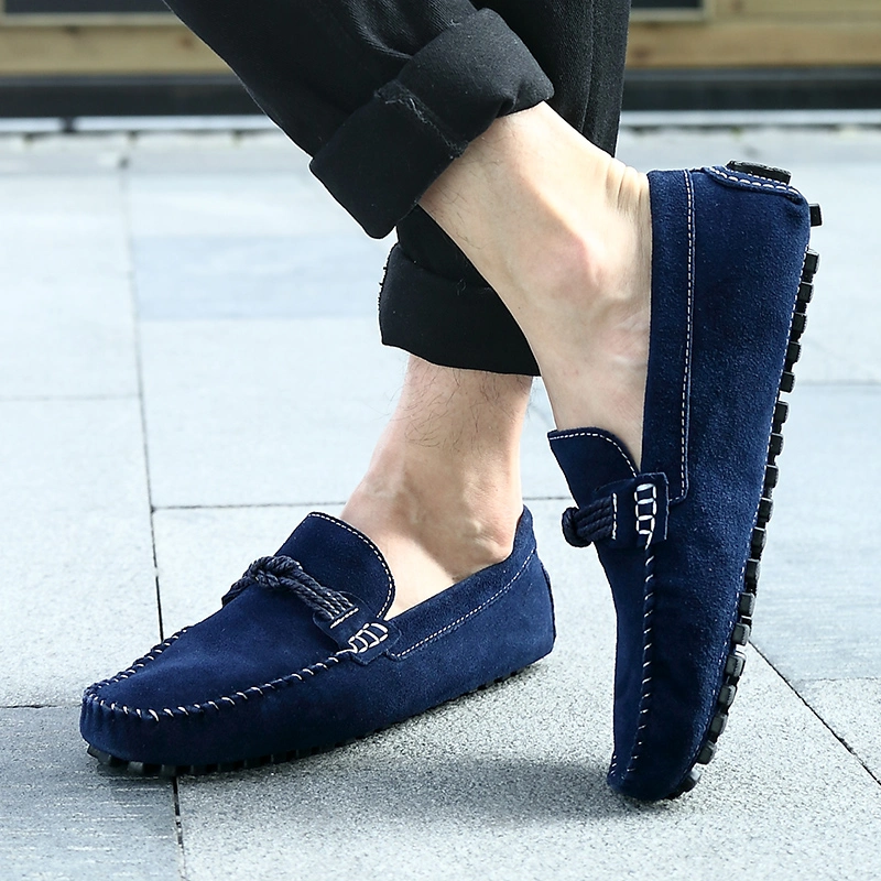 Men Custom Suede Leather Casual Slip on Driving Shoes Ex-22L1233