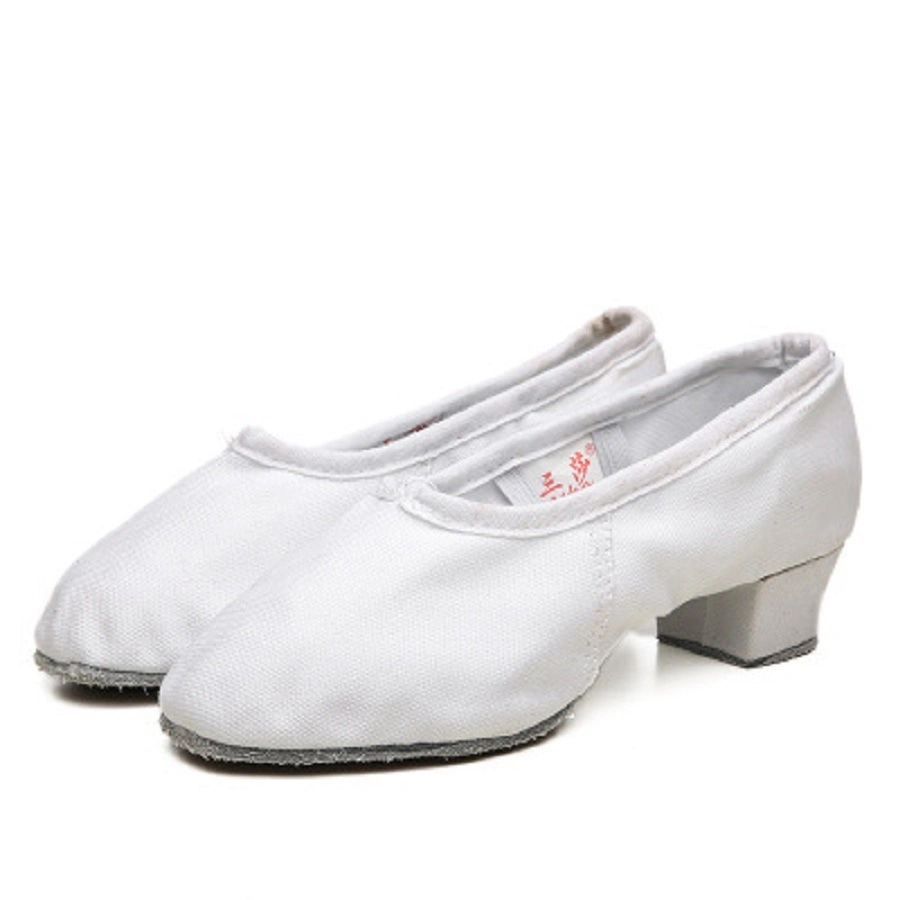 1.4 Low-Heel Slip on Round Toe Girl Prom Shoes, Ballet Dance Shoes Rumba Waltz Prom Wyz13807