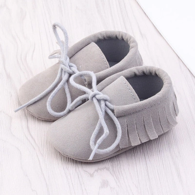 Unisex Baby Boys Girls Moccasins Soft Sole Tassels Pre-Walker Anti-Slip Loafer Shoes Esg11656