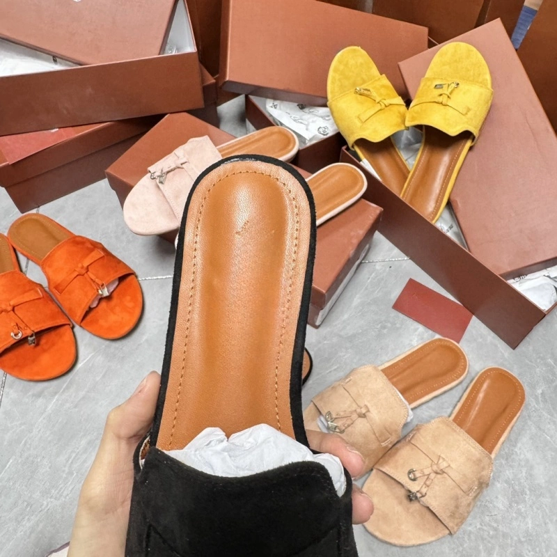 Leather Special Original Replicas Brand Online Store Soft Home Flat Women Mule Slippers