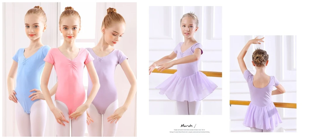 Girls Kids Baby Dance Dress and Shorts Costumes Ballet Dancewear Set