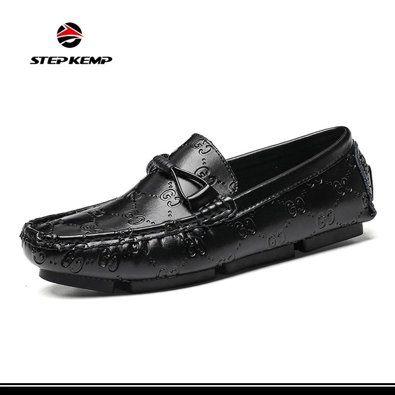 Custom Logo Men Cow Genuine Leather Driving Walking Loafer Ex-23L1021