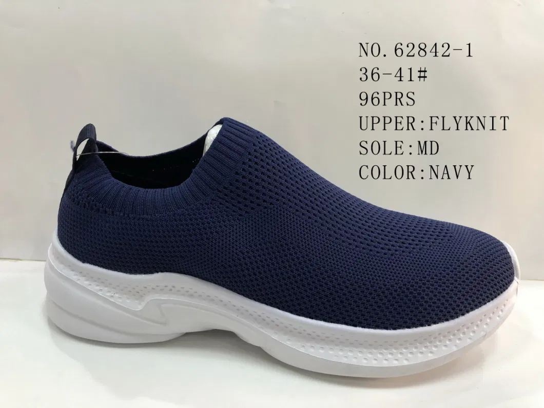 Lady Comfortable Breathable Sport Running Slip-on Lightly Shoes