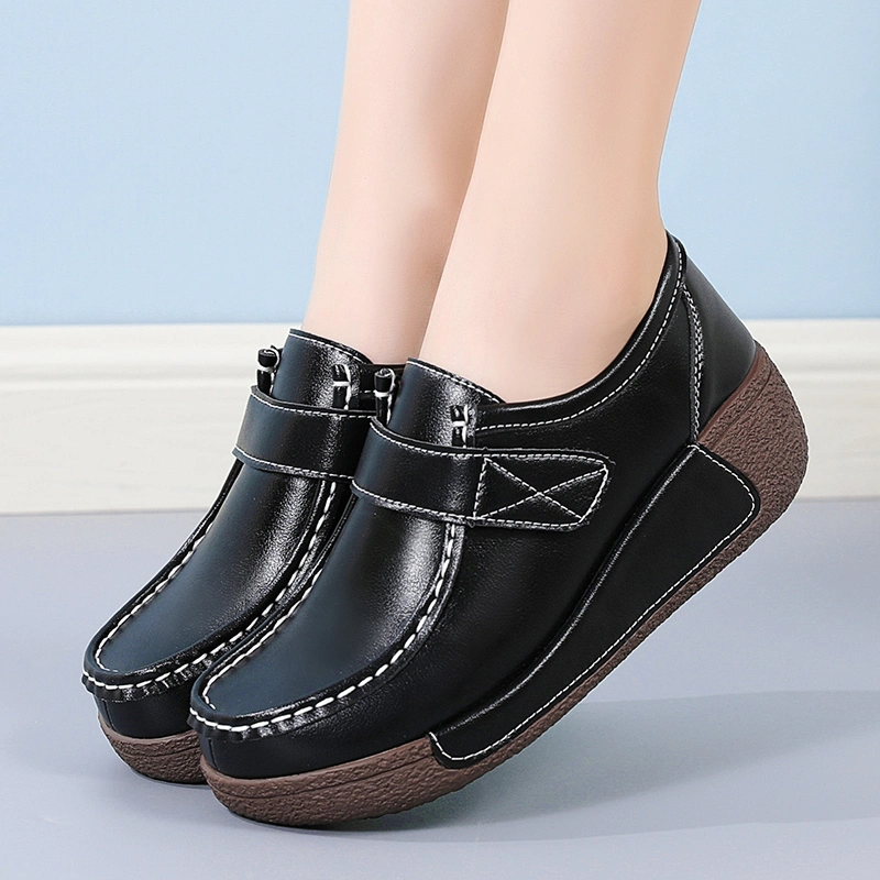 Factory Wholesale Magic Tape Youth Lady Shoes Platform Trendy Fashion Ladies Casual Shoes Leisure Loafer Shoes Female Women-S-Shoes Comfort Women Shoes