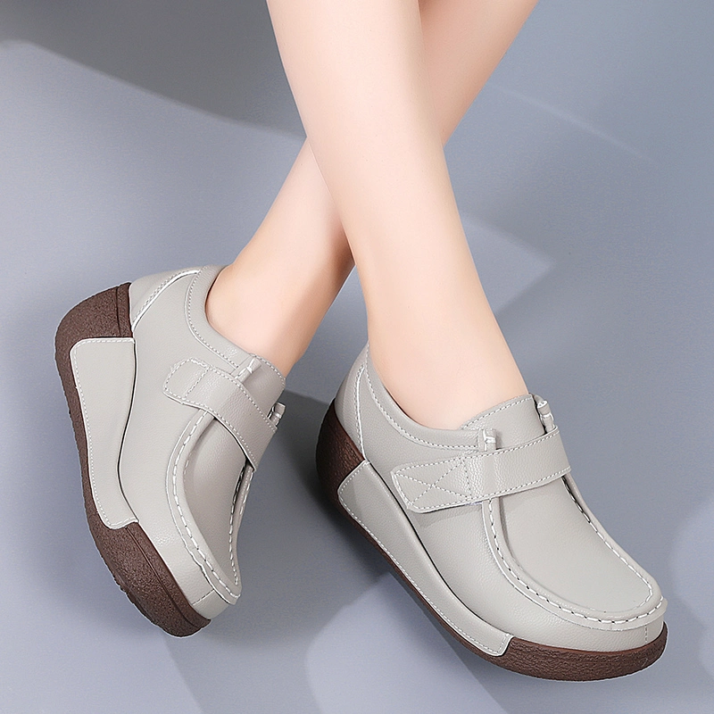 Factory Wholesale Magic Tape Youth Lady Shoes Platform Trendy Fashion Ladies Casual Shoes Leisure Loafer Shoes Female Women-S-Shoes Comfort Women Shoes