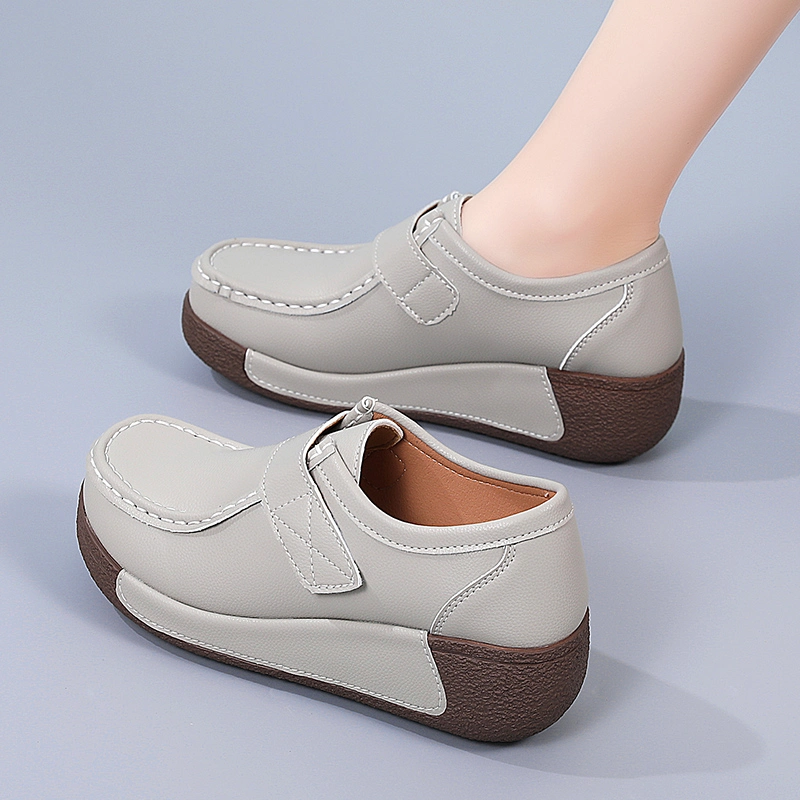 Factory Wholesale Magic Tape Youth Lady Shoes Platform Trendy Fashion Ladies Casual Shoes Leisure Loafer Shoes Female Women-S-Shoes Comfort Women Shoes