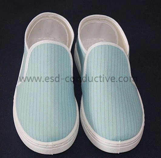 Cleanroom Anti-Static Fabric Upper Spu/PU/PVC Sole ESD Safety Shoes