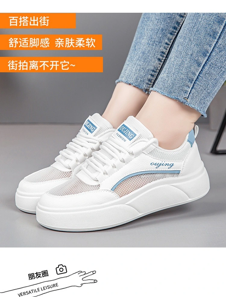 New Trendy Lady Fashion Summer Sneakers Sporting Shoes Casual Youth Athletic-Sports-Shoes for Women Jogging Running Tennis Ladies Flat Leisure Female Shoes