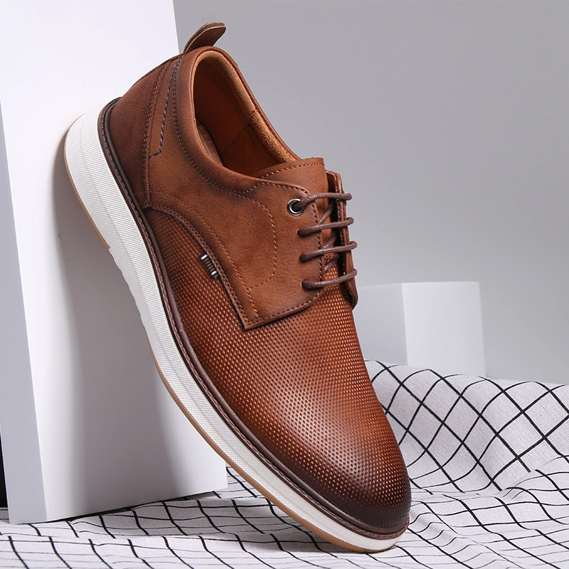 High Quality Italian Design Genuine Leather Hand Made Men Shoes Lace up Men Dress Shoes Oxford