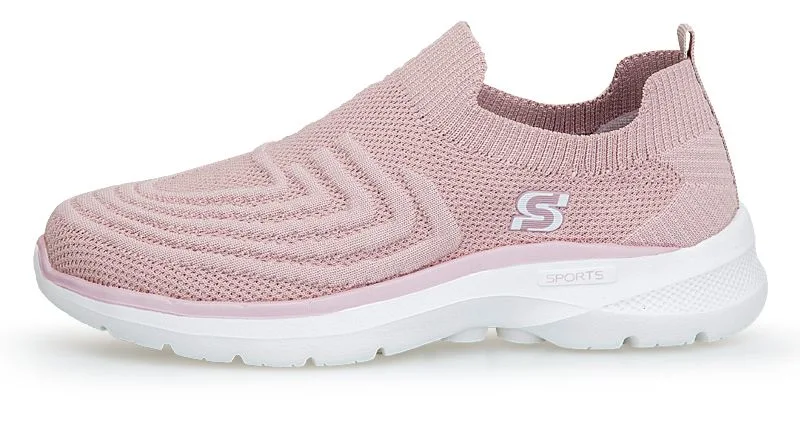 Comfortable Soft Walking Shoes Knit Running Slip-on Lightweight Sneakers Ex-24r2063