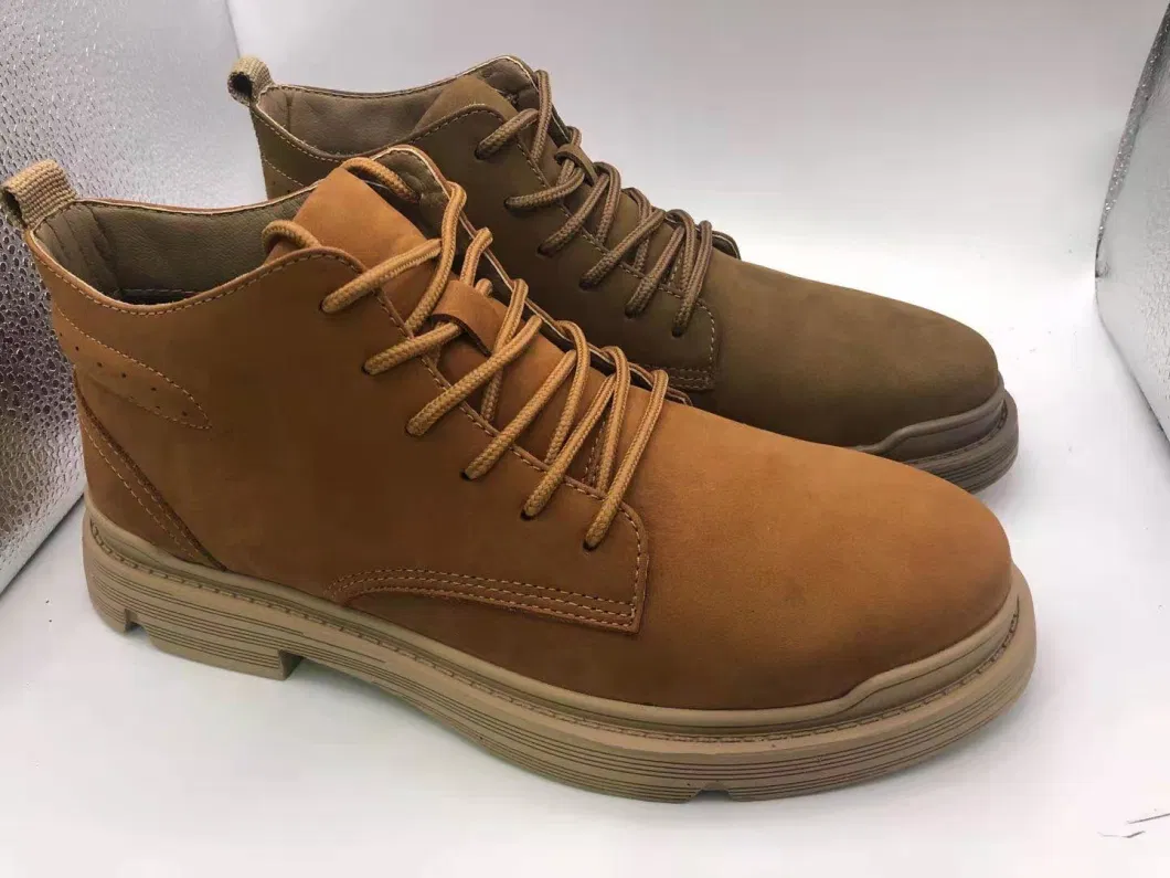 Lace-up Men Genuine Leather High Quality Boots Shoes