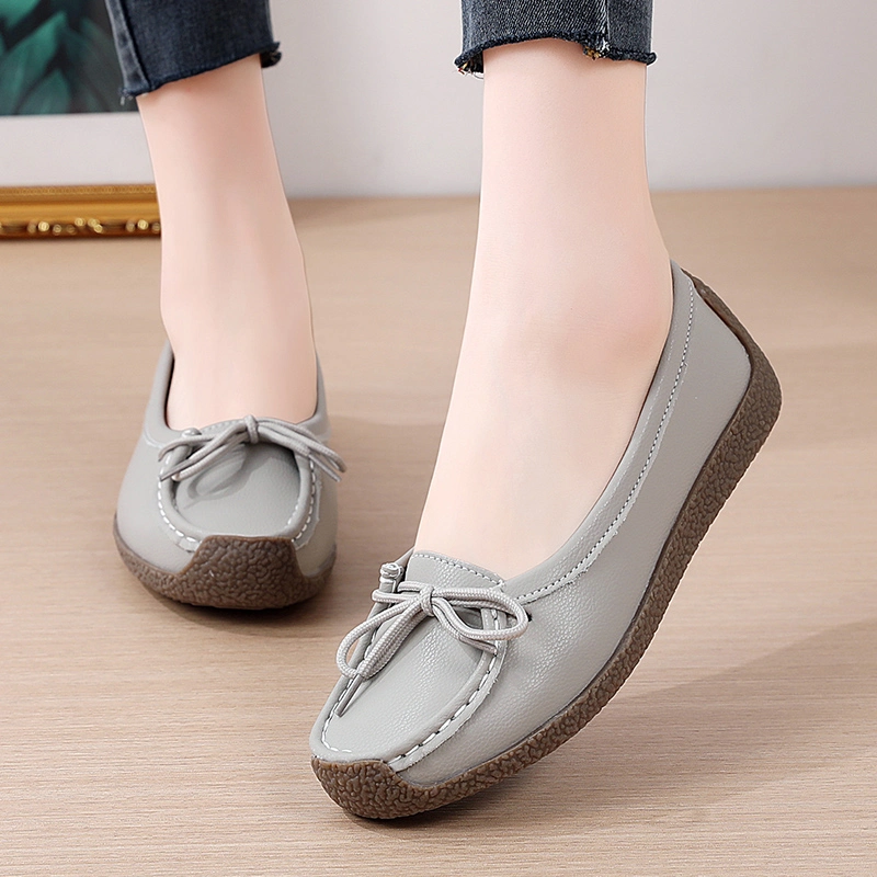 Booming Selling Lace up Luxury Shoes Women Casual Shoe Flats Loafers Ladies Woman Loafer Female Footwear