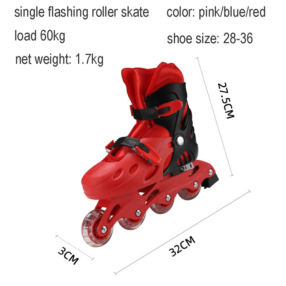 Adjustable Skates Outdoors Sport PVC Skating Shoes for Boys Girls