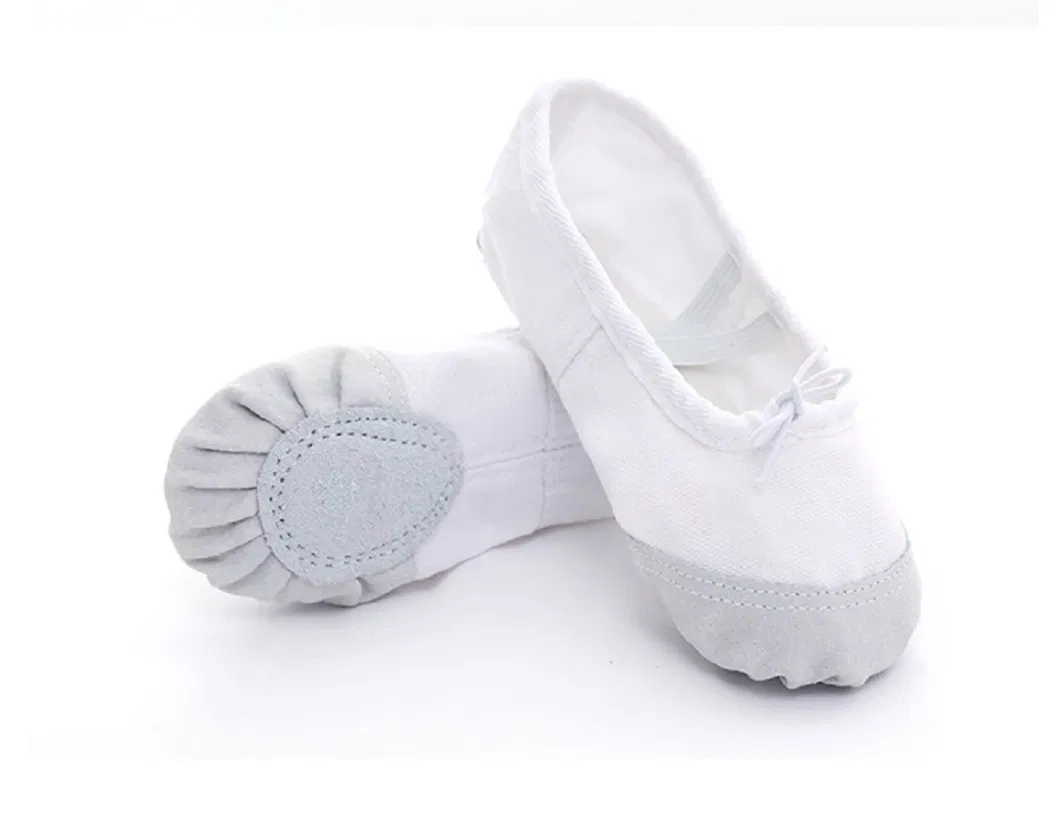 Soft Ballet Shoes Girls Canvas Ballet Slipper/ Ballet Shoe/ Yoga Dance Shoes for Toddler/ Little Girls/ Big Girls/ Women Dance Shoes Esg13804