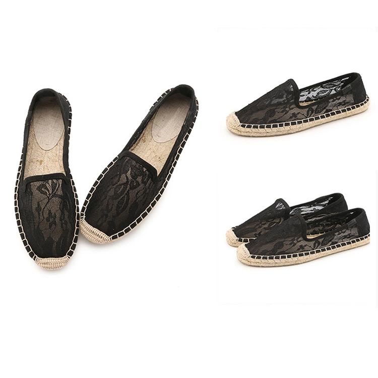 Wholesale Hemp Rope Round Toe Loafers