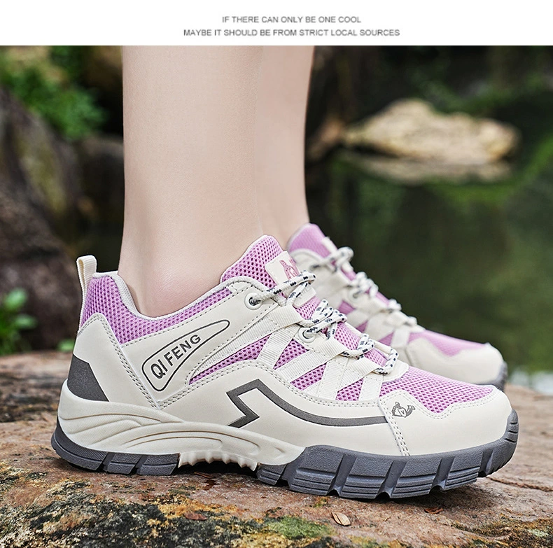 Cross-Border Large Size Hiking Shoes Summer New Mountain Cross-Country Hiking Shoes Couple Breathable Mesh Surface Outdoor Shoes