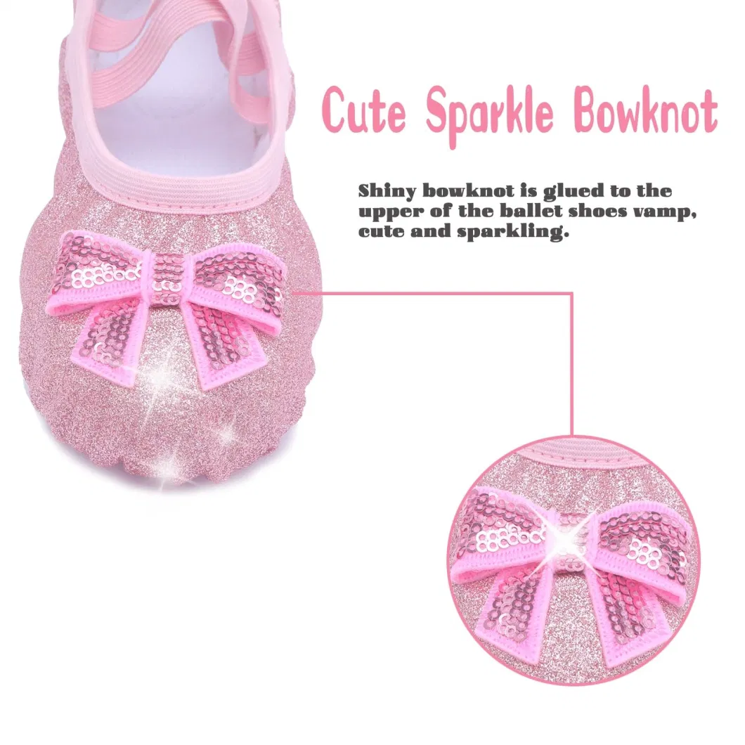 Girls Dance Ballet Shoes Slipper for Dance Gymnastic Practice