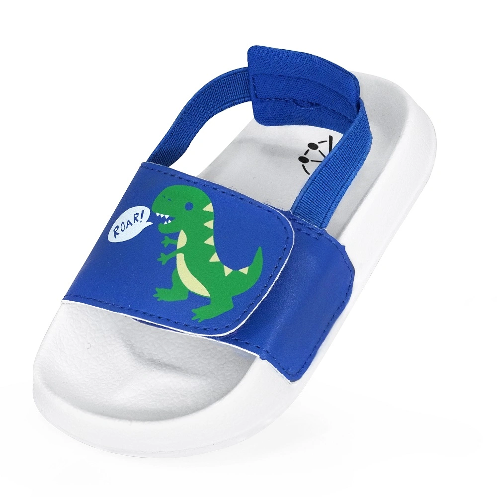 Cartoon Dinosaur Open Toe Non-Slip Beach Shoes Baby Kids Flats Footwear Boy Sandals