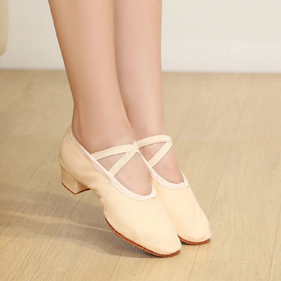 Women Ballet Dance Shoes Dancing Rumba Waltz Prom Singles Shoes Esg13807