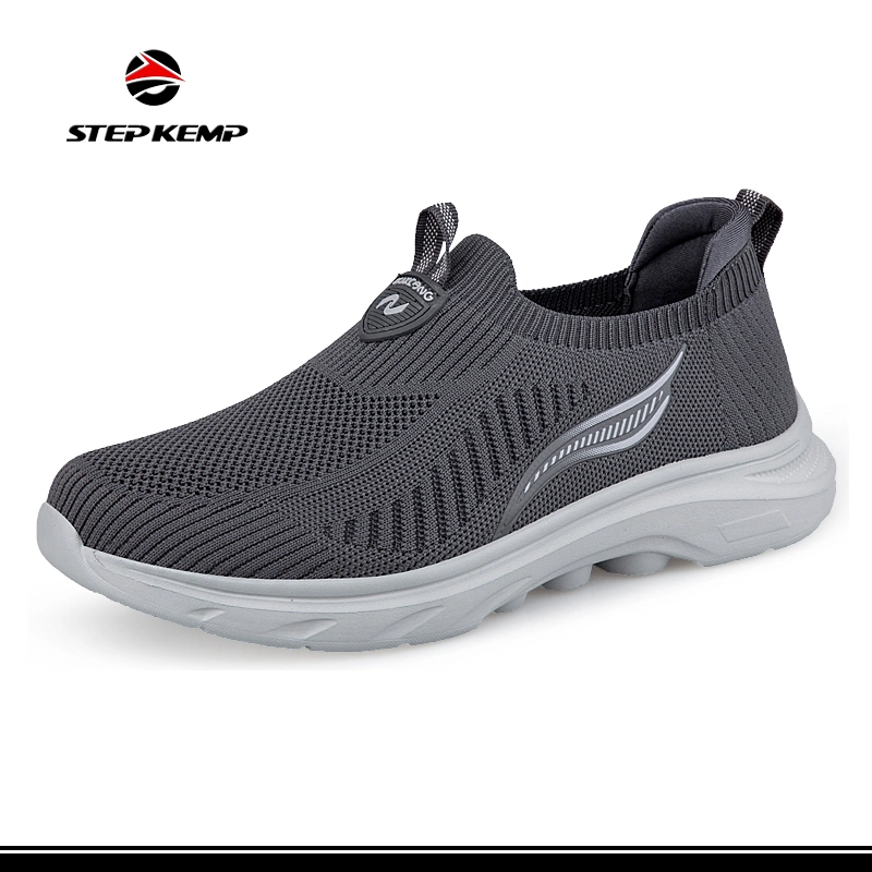 Mens Non Slip Walking Sneakers Lightweight Breathable Slip on Running Shoes Athletic Gym Tennis Shoes for Men 24r2037