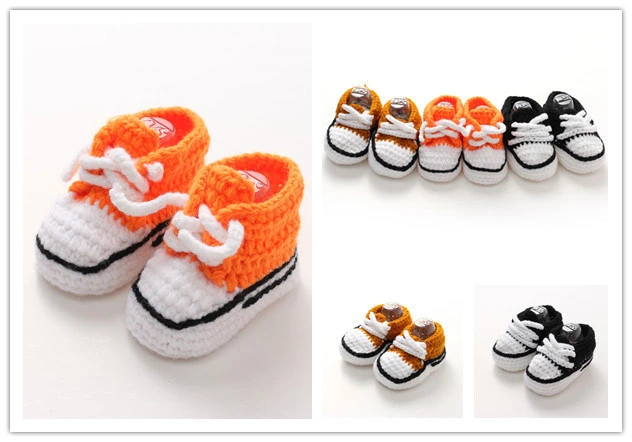 Crochet Casual Baby Girls Handmade Knitted Sock Infant Baby Shoes Lightweight Esg14062