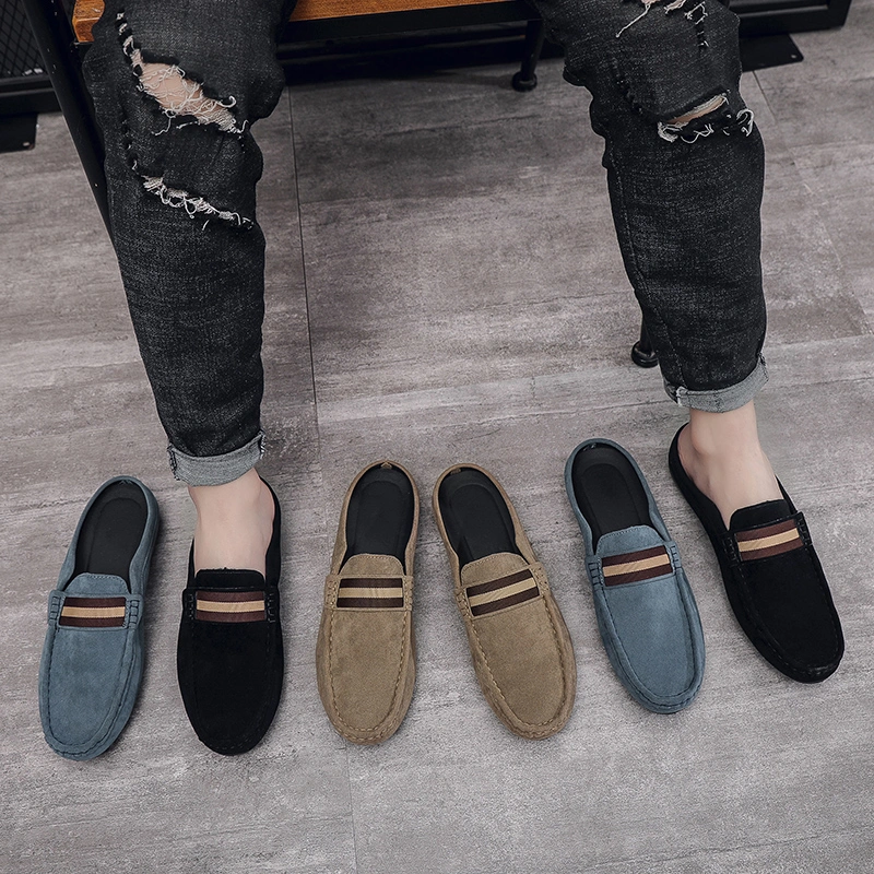 Men Casual Walking Style Smart Suede Leather Shoes Summer Style Loafers Mocasin Dress Shoes