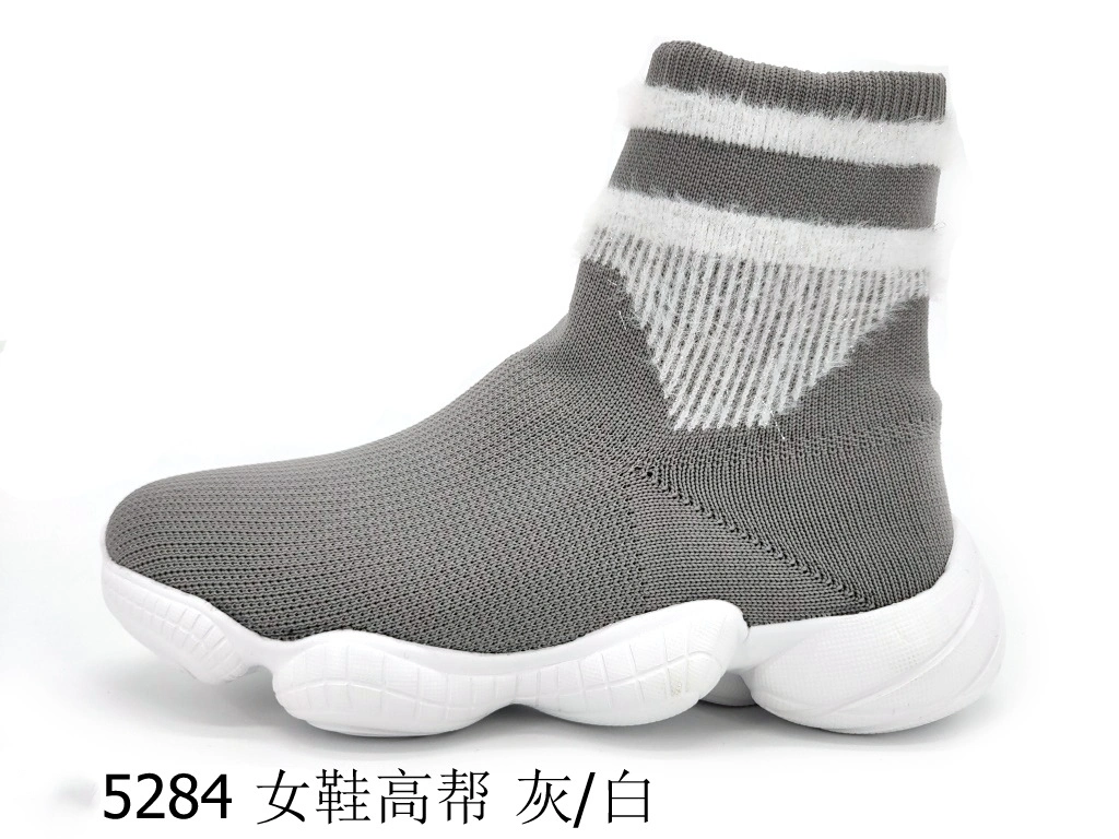 Long Socks Knitted Shoe Upper Lady Sport Shoes