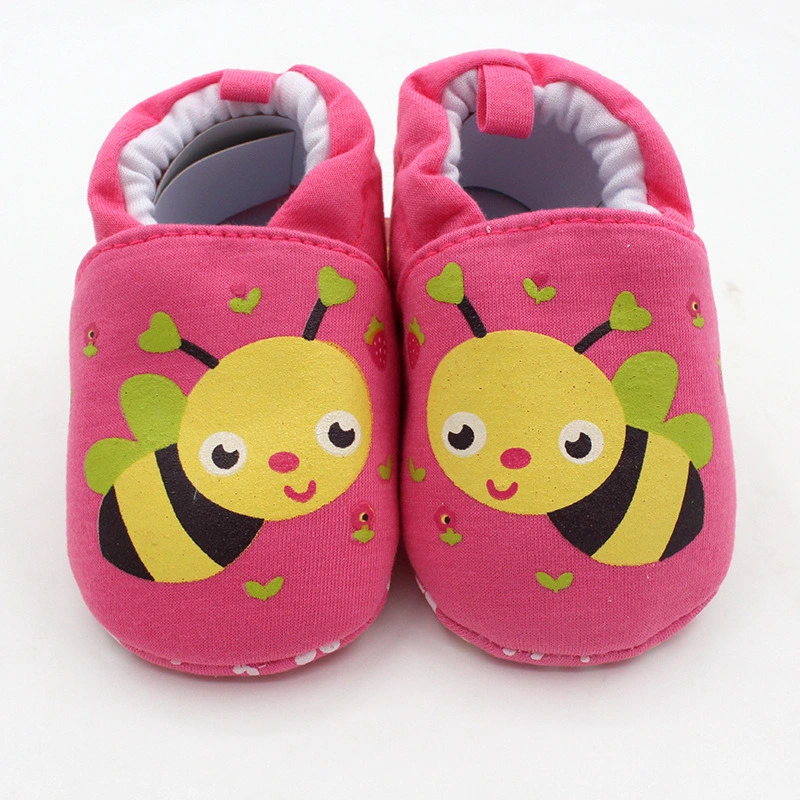 Baby Cotton Polka DOT Walking Soft Sole Crib Shoes Esg10331