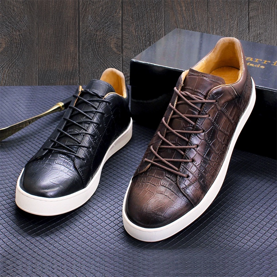 Lace up Mens Leather Dress Shoes Size 13 2024 Winter Leather Shoes for Men