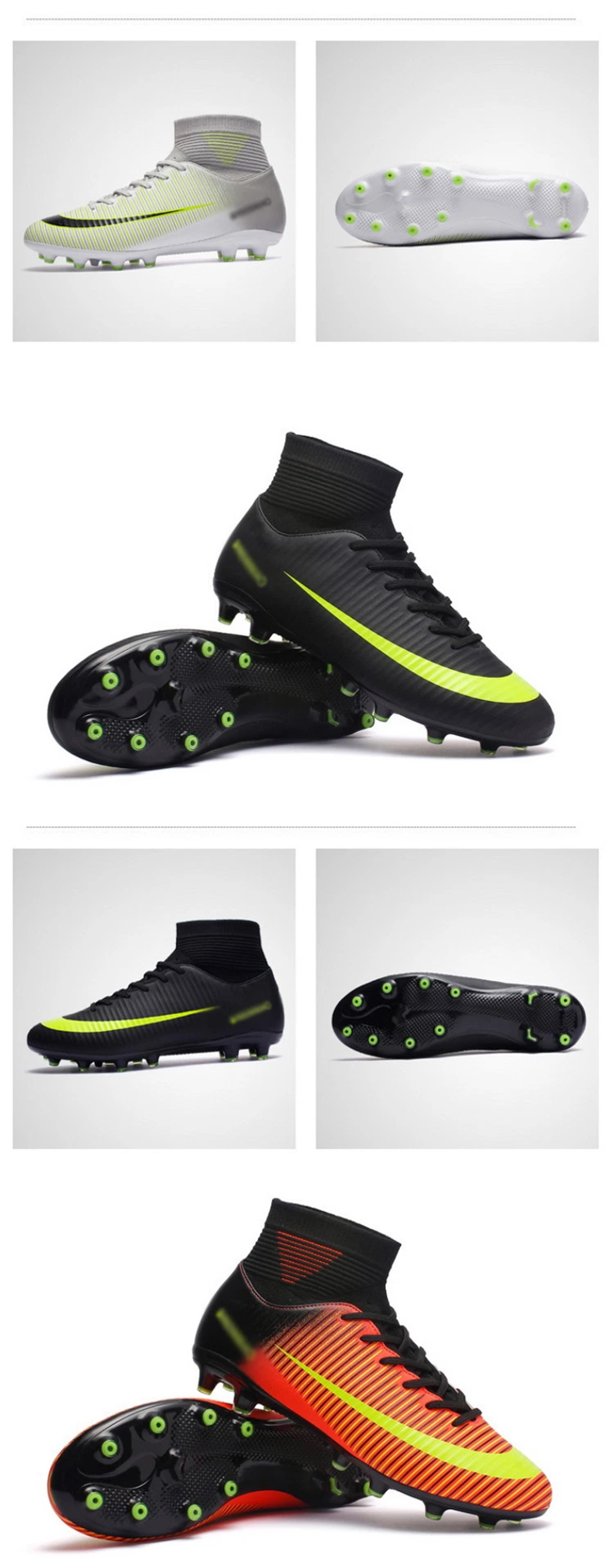 2023 New Soccer Boots Rubber Soccer Shoes for Men Women Football Shoe