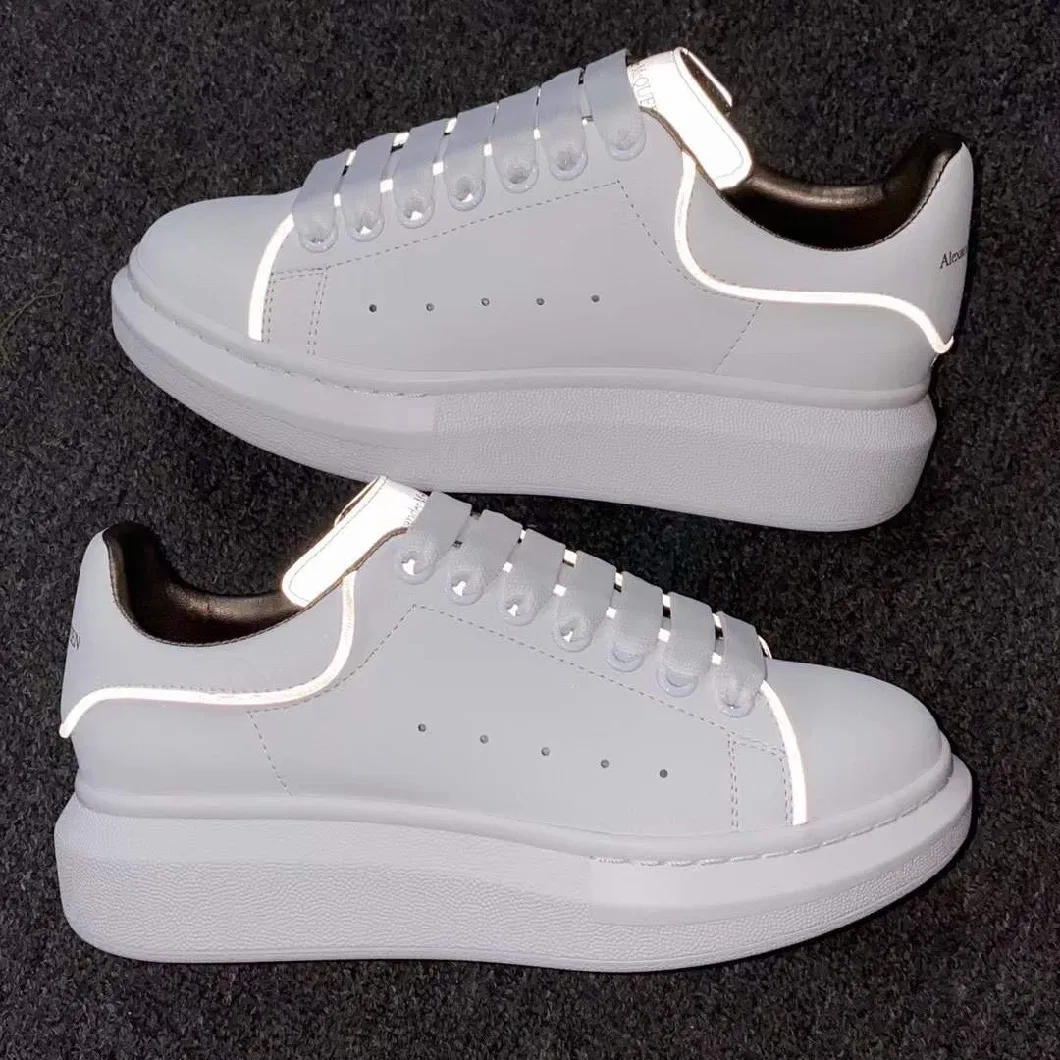 2024 New High Quality Women Skateboarding Shoes Casual Small White Shoes White Genuine Leather Shoes Men