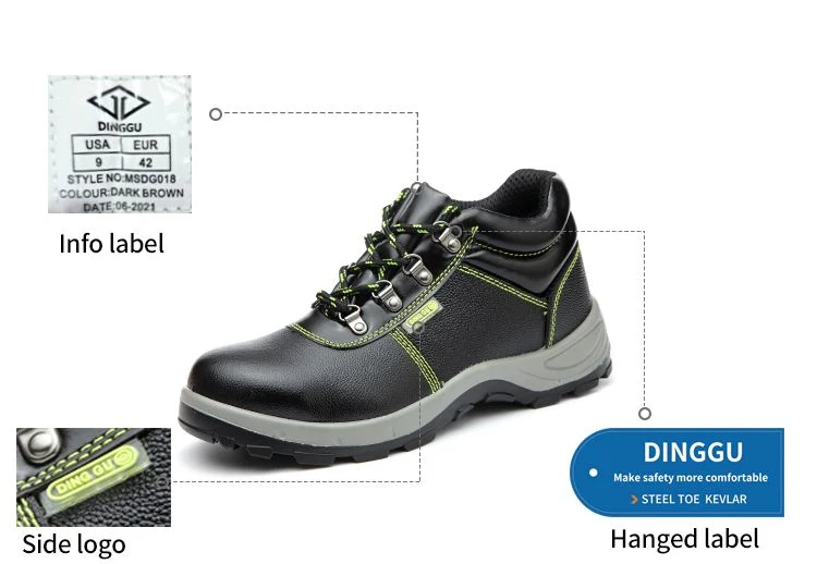 Light Breathable Safety Boot Work Shoes Comfortable Anti Slip and Wear-Resistant High Elastic Sole Safety Shoes