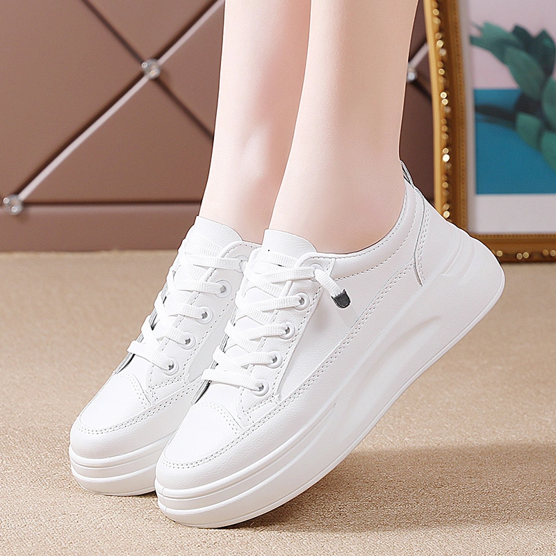 White Sneaker Sports Shoes for Couple Platform Running Shoes Fashion Jogging School Sneakers Shoes Casual Shoe for Ladies Shoes Elegant Womens Sneakers