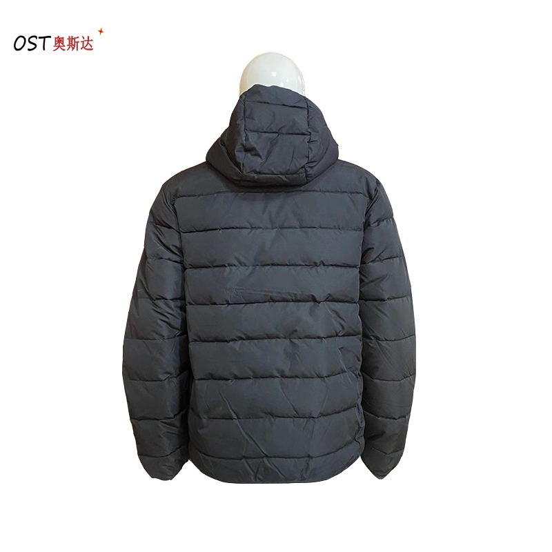 Factory Direct Selling Men&prime;s Hooded Quilted Jacket Warm Casual Fashion