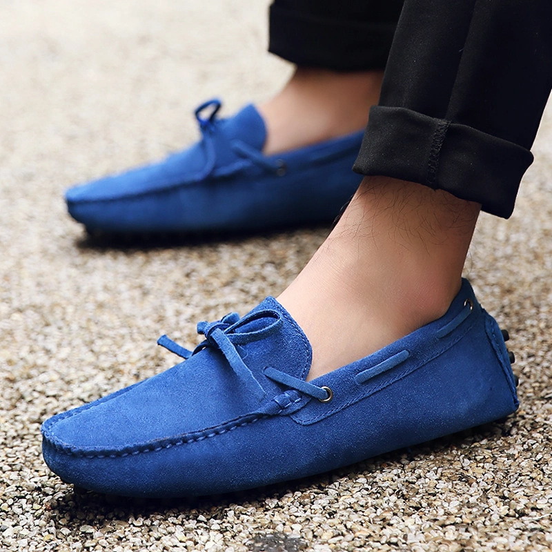 Latest Design Business Casual Shoes Men&prime;s Loafers Suede Beanie Shoes