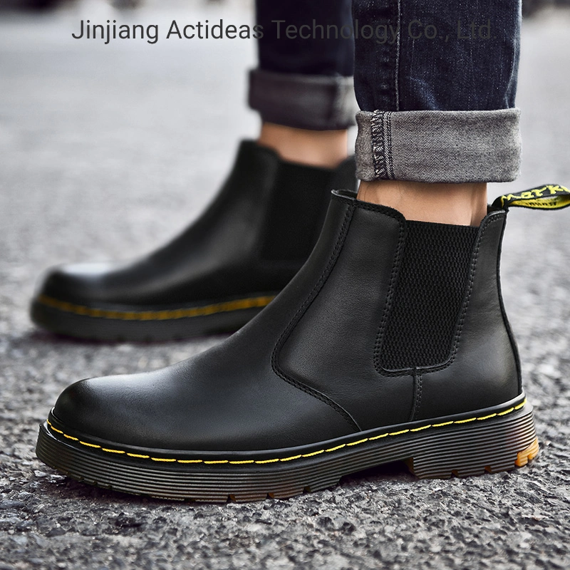 2020 New Genuine Leather Winter Warm Women Fashion Boots Elastic Socks Casual Ladies Shoes