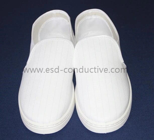 Cleanroom Anti-Static Fabric Upper Spu/PU/PVC Sole ESD Safety Shoes