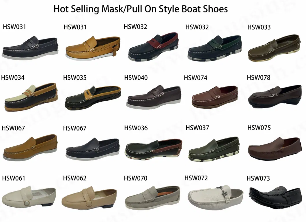 Gww, Hand-Sewn Mask Style Anti-Odor Insole Driver Shoe Colorfull Rubber Outsole Casual Moccasin Shoe Hsw033