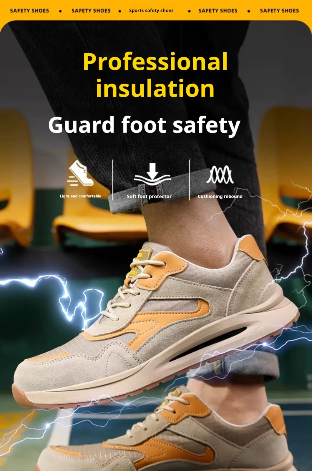 Sporty Work Safety Shoes, Sale Sports Wook Shoes for Mining Buyers