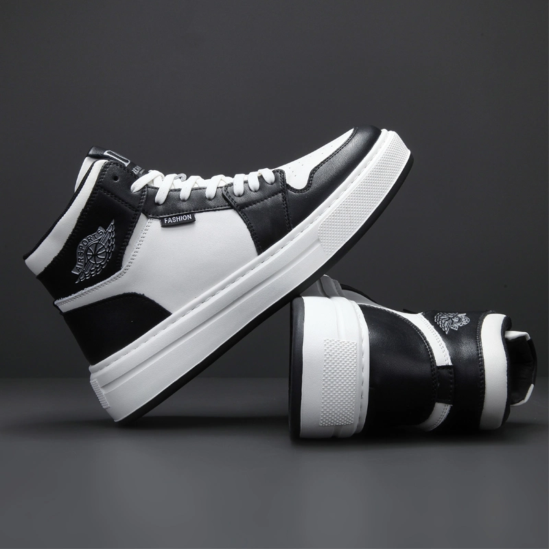 Custom Full Grain Leather Sneakers Shoes - Stylish and Comfortable Athletic Sports Shoes