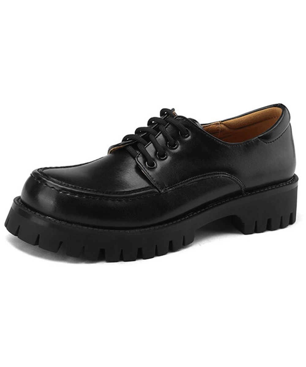 Latest Design Patent Leather Upper Lace up Think Sole Formal Men Dress Shoes