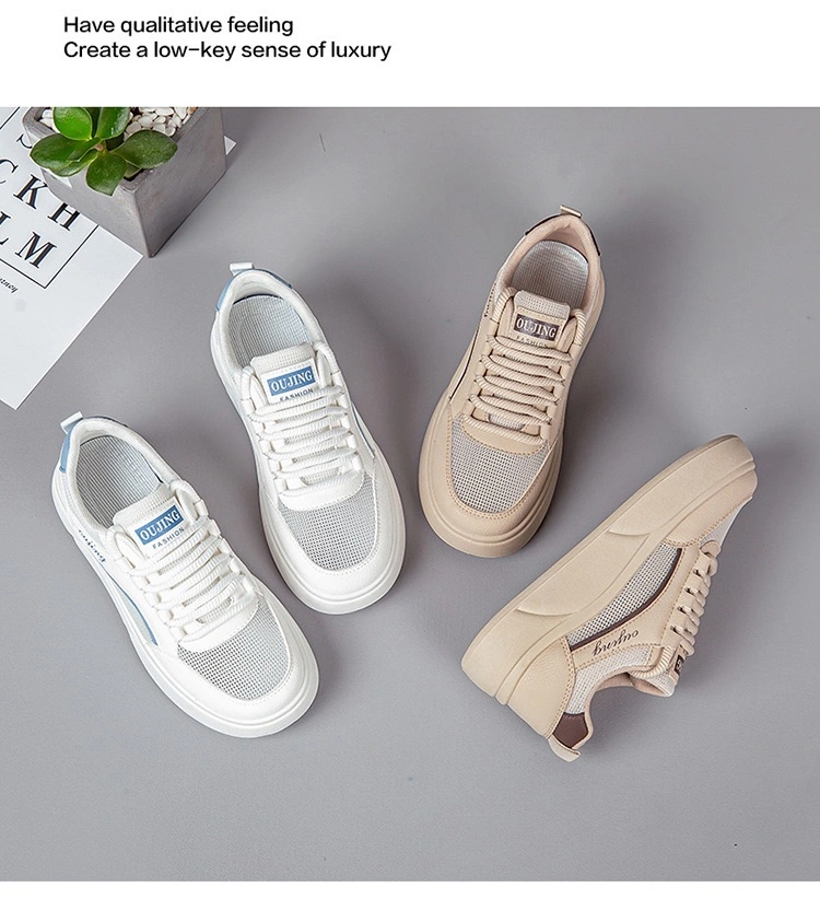 New Trendy Lady Fashion Summer Sneakers Sporting Shoes Casual Youth Athletic-Sports-Shoes for Women Jogging Running Tennis Ladies Flat Leisure Female Shoes