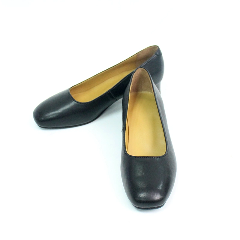 Government Agency Comfortable Leather Female Officer Shoes