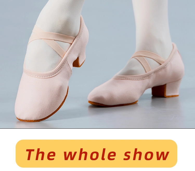 Children Canvas Pink Women Ballet Dance Shoes133