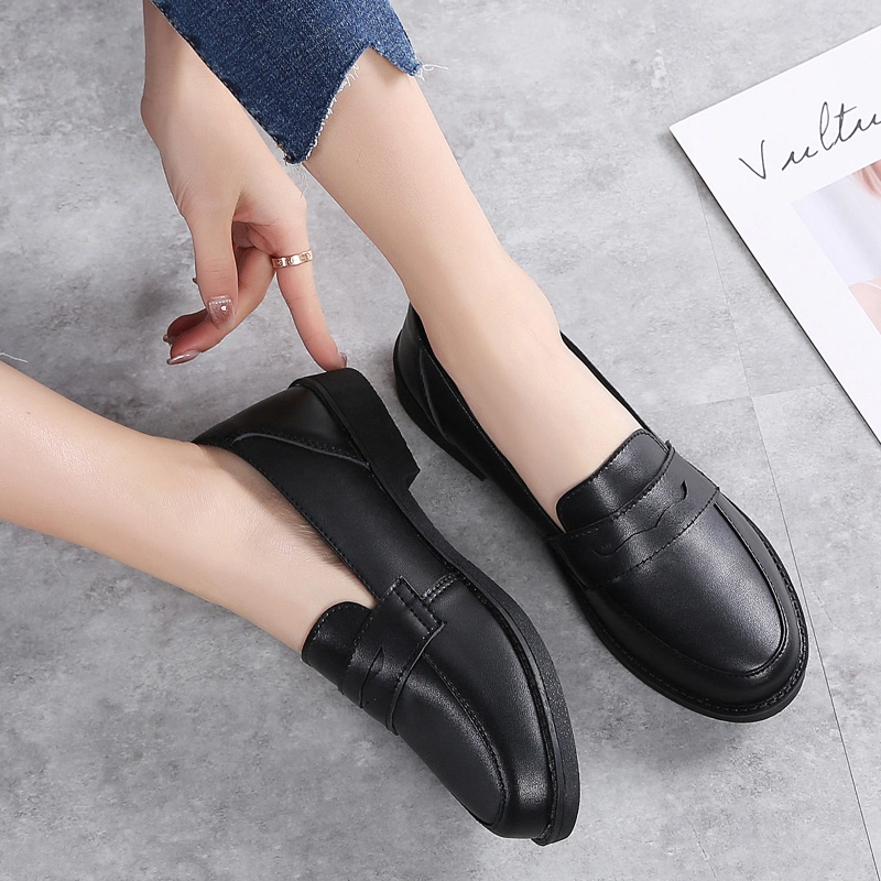 Women&prime;s Casual Shoes Summer Slip-on Platform Shoes Loafers