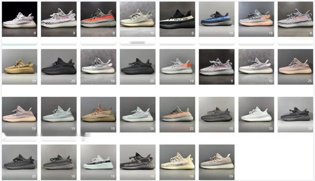 Original Latest Designer Sports Yeezy 350 V2 Women Shoes Fashion Casual Sneakers with Logo Boxes