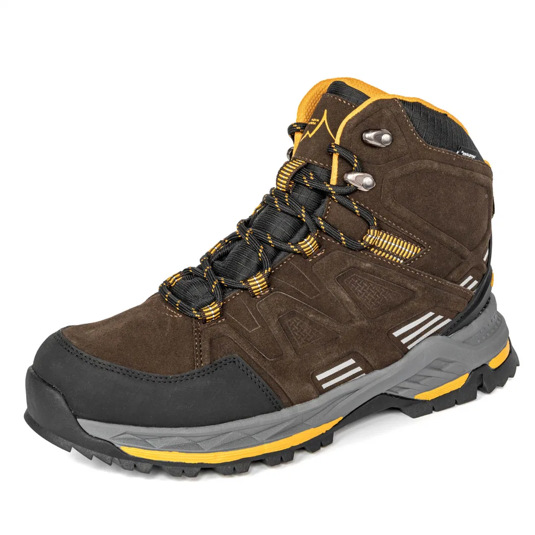 High Quality Genuine Leater Waterproof Hiking Shoes for Man`S Climbing Boot