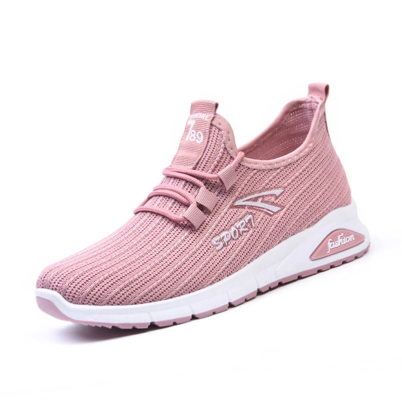 New Spring and Summer Strappy Casual Shoes Running Shoes Breathable Fly Woven Fabric Light Sole Fashion Sports Shoes Replica Sneakers