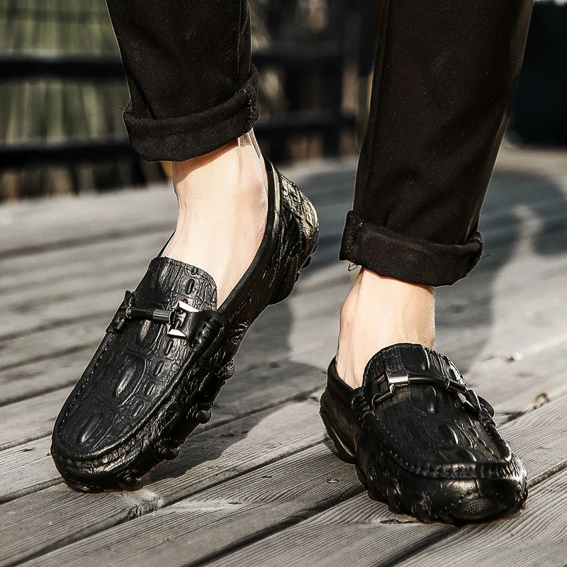 Men Soft Moccasin Driving Loafers Suede Leather Boat Shoes